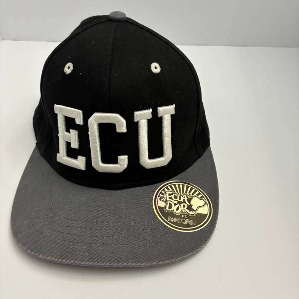 Morpho Ecuador ECU Two-Tone Snapback Hat Black Grey